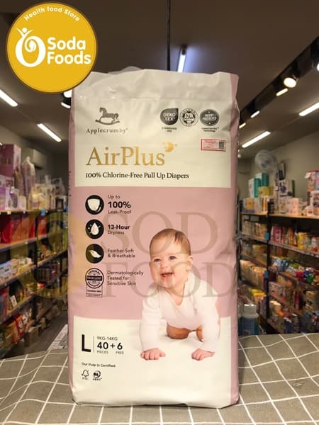 Tã quần Applecrumby Mega L40+6 (9-14kg) - đêm