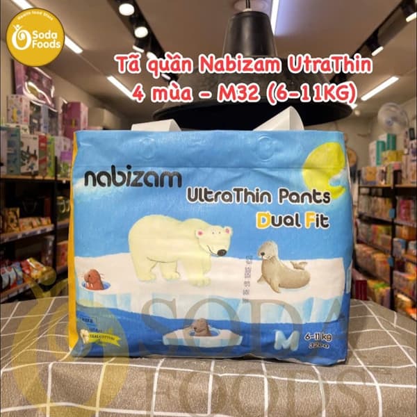 Tã quần Nabizam UltraThin 4 mùa