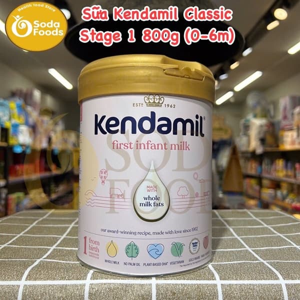 Sữa Kendamil Classic Stage 1 800g (0-6m)