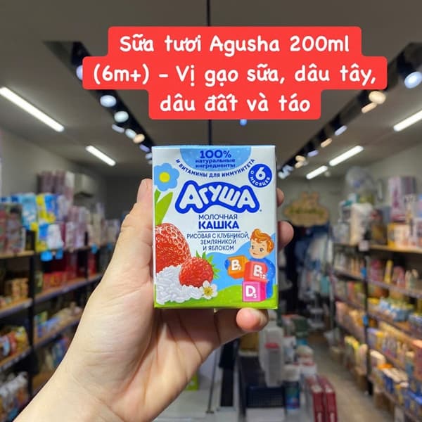 Sữa tươi Agusha 200ml (6m+)