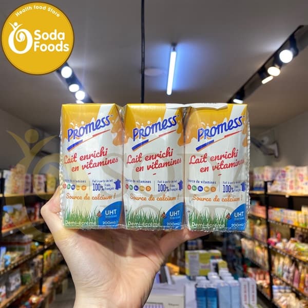 Sữa tươi Promess 200ml Pháp - Vitamin (2y+)