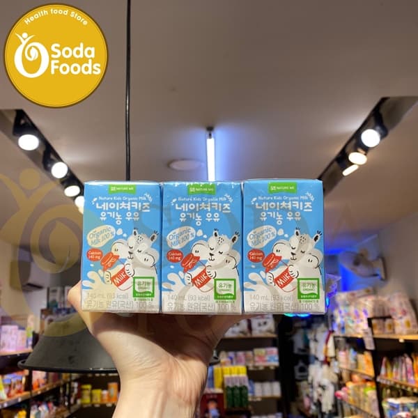 Sữa tươi hữu cơ Nature Kids 140ml - nguyên bản