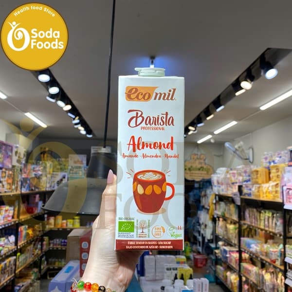 Sữa hạnh nhân Ecomil Barista ít đường 1L