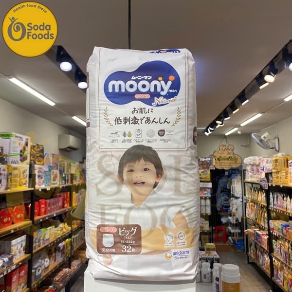 Tã Moony Natural quần XL32 (12-22kg)