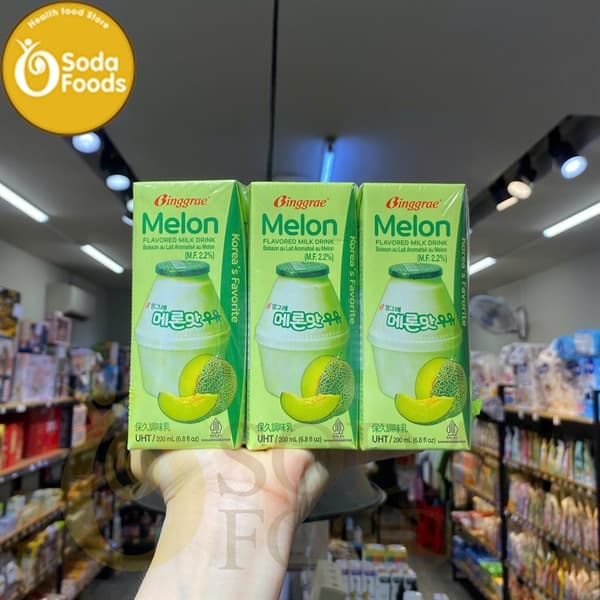 Sữa tươi Binggae HQ 200ml - Dưa Lưới