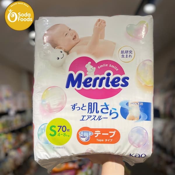 Tã Merries dán S70 (4-8kg)