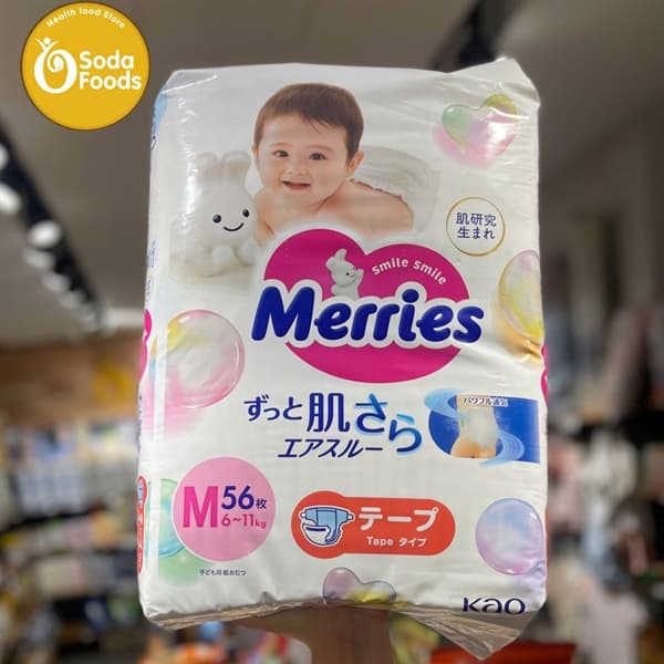 Tã Merries dán M56 (6-11kg)