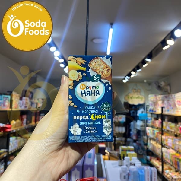 Sữa đêm Fruto Nga 200ml 6m+ - Chuối, yến mạch