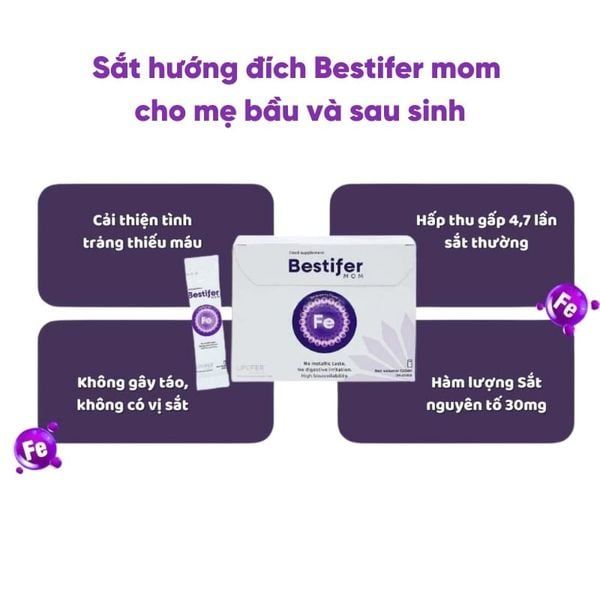 nhathuocvietnhat.vn | Sắt hữu cơ cho bầu Bestifer Mom - Hấp thu tối đa, hiệu quả vượt trội